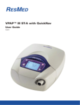 ResMed Sleep Apnea Machine VPAP III ST-A User manual