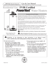 Rheem Professional Classic Series: Power Vent User manual