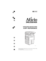 Ricoh Aficio 340 User manual