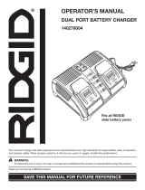 RIDGID 140276004 User manual