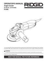 RIDGID R1000 User manual