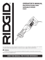 RIDGID R3001 User manual