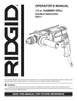 RIDGID R5011 User manual
