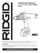 RIDGID R83015 User manual