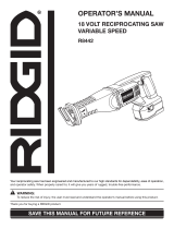 RIDGID R8442 User manual