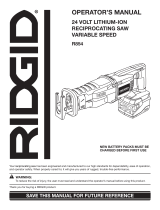 RIDGID R854 User manual