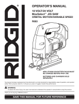 RIDGID R883 User manual