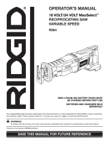 RIDGID R884 User manual