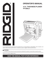 RIDGID TP1300LS User manual