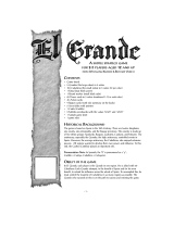 Rio Grande Games El Grande Decennial 80 User manual