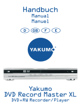 Ritek Yakumo DVD Record MasterXL DVD+RW Recorder/Player User manual