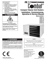 Roberts Gorden Compact Tubular Unit Heaters CTCU 11 User manual