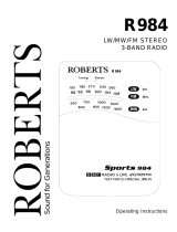 Roberts Sports 984 (R9984) User manual