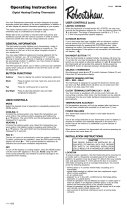 Robertshaw 300-206 Owner's manual