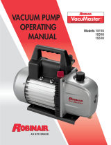 Robinair VacuMaster 15510 User manual