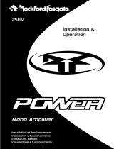 Rockford Fosgate punch 250M User manual