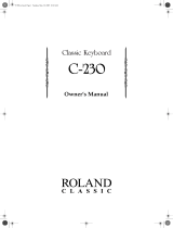 Roland C-230 User manual