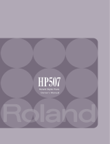 Roland HP507 User manual