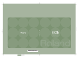 Roland HP203 User manual
