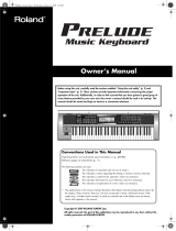 Roland Prelude User manual