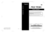 Roland RD-700 User manual