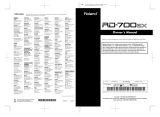 Roland RD-700SX User manual