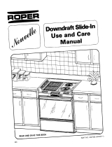 Roper Downdraft Slide-In 4347928 (333240-1) User manual
