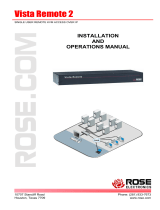 Rose electronic Switch MAN-VR2 User manual