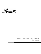 Rosewill 5-Port User manual