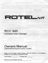 Rotel RCC 945 User manual