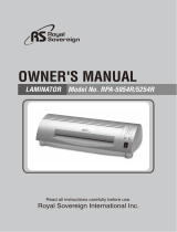 Royal Sovereign RPA-5254R User manual