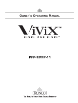 Runco Projector Vivix Pixel for Pixel User manual