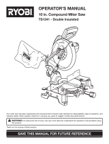 Ryobi ts1341 User manual