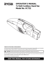 Ryobi VC722 User manual