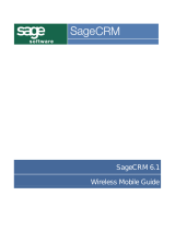 Sage Software Cell Phone SageCRM 6.1 User manual