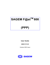 Sagem F@ST 800 User manual