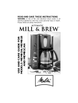 Melitta MEMB1W Mill & Brew User manual