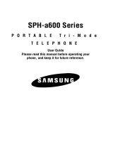Samsung SPH-A600B User manual
