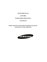 Samsung A886 User manual