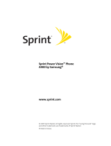 Samsung SPH-A900 Sprint User manual