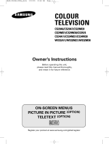 Samsung CS34A11 User manual