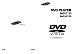 Samsung DVD-E139 User manual