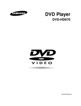 Samsung DVD-HD870 User manual