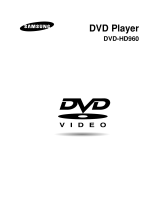 Samsung DVD-HD960 User manual