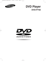 Samsung DVD-P750 User manual