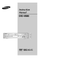 Samsung DVD-V8080 User manual