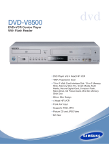 Samsung DVD-V8500 User manual