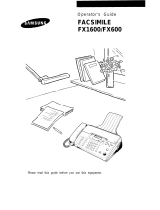 Samsung FX600 User manual
