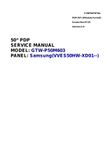 Samsung GTW-P50M603 User manual