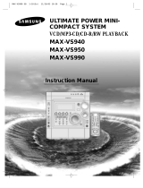 Samsung MAX-VS990 User manual